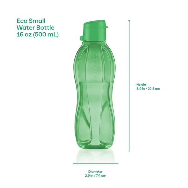 Tupperware Eco Reusable Water Bottles | Set of 5 | 16 oz / 500 mL Leak - Image 2
