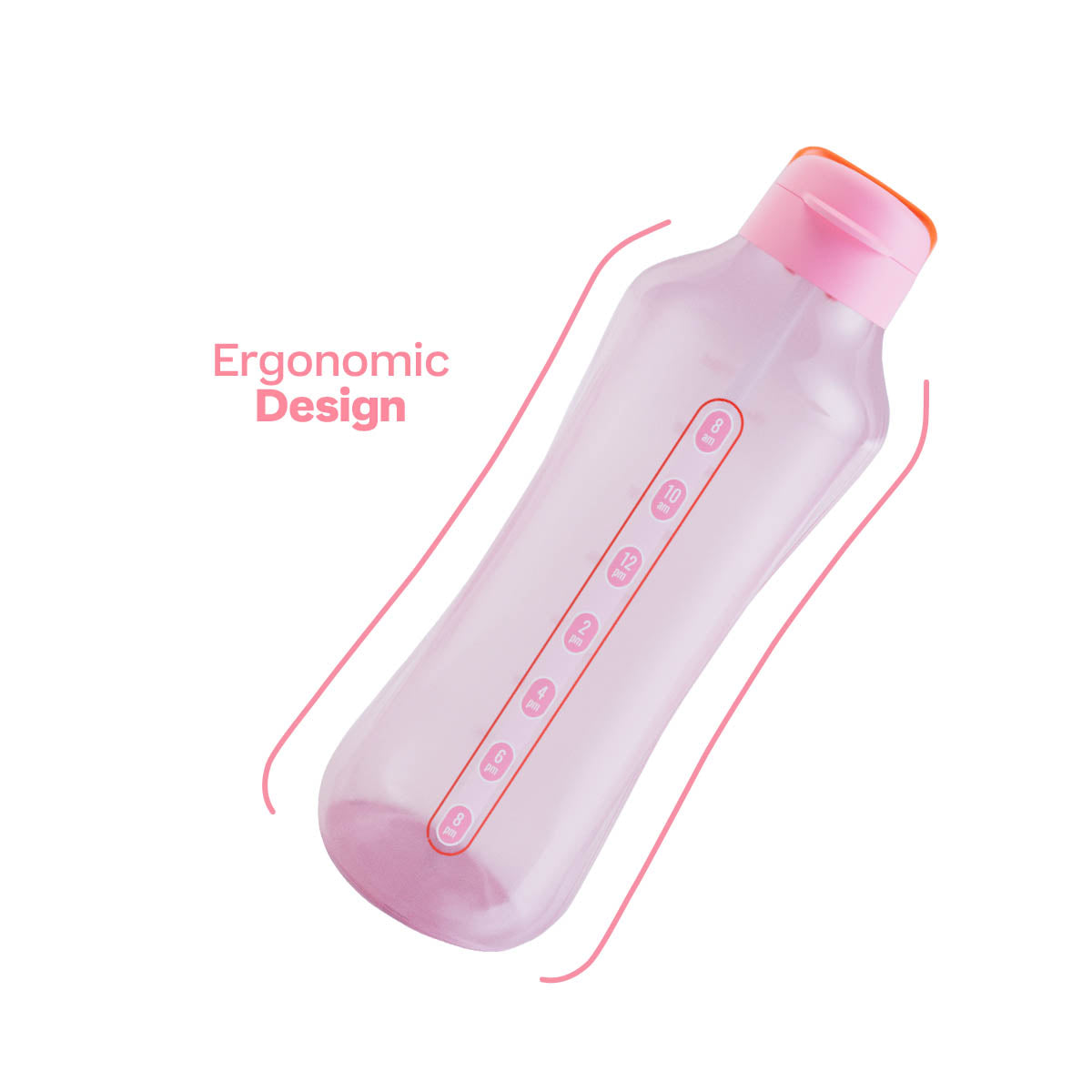 Tupperware® AquaVibe® Water Bottle | 67 oz./2 L (Pink) - Image 8